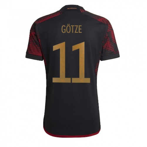 Pánský Fotbalový dres Německo Mario Gotze #11 MS 2022 Venkovní Krátký Rukáv